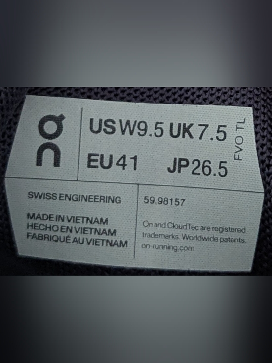 On Running Cloud 5 Pearl Frost Shoes Sneakers Women's Size 9.5 - Picture 9 of 10